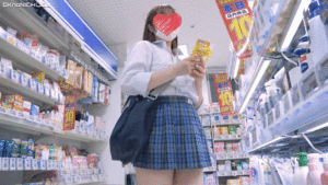 Pcolle PPV [4K]えちえちJK盗撮No.153#青チェ　ギャルJKのえちえちTフロントから惜しげもなくビラビラが溢れ出す！