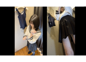 Pcolle PPV【スク水お着替え】双子？！そっくりボブの激かわ女子2人のスク水お着替え！おっぱいお尻おま○こ丸見え２アングル！最安値