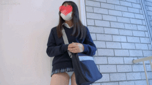 Pcolle PPV [4K]えちえちJK盗撮No.250#青チェ 小柄で可愛いJKちゃんの無防備ソックス直しでデカ尻大接近！