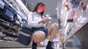 Pcolle PPV [4K]えちえちJK盗撮No.253#青チェ＃Tバック　変態無防備ギャルJKの食い込みマン肉が堪らない！